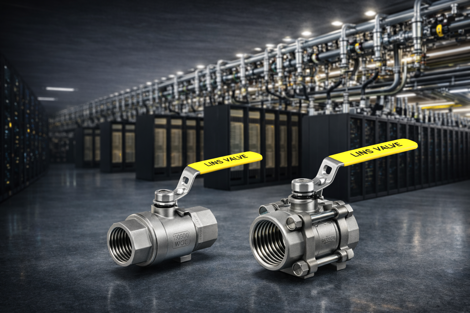 LINS Valve SS316 Stainless Steel Ball Valves for AI Data Center Liquid Cooling Systems