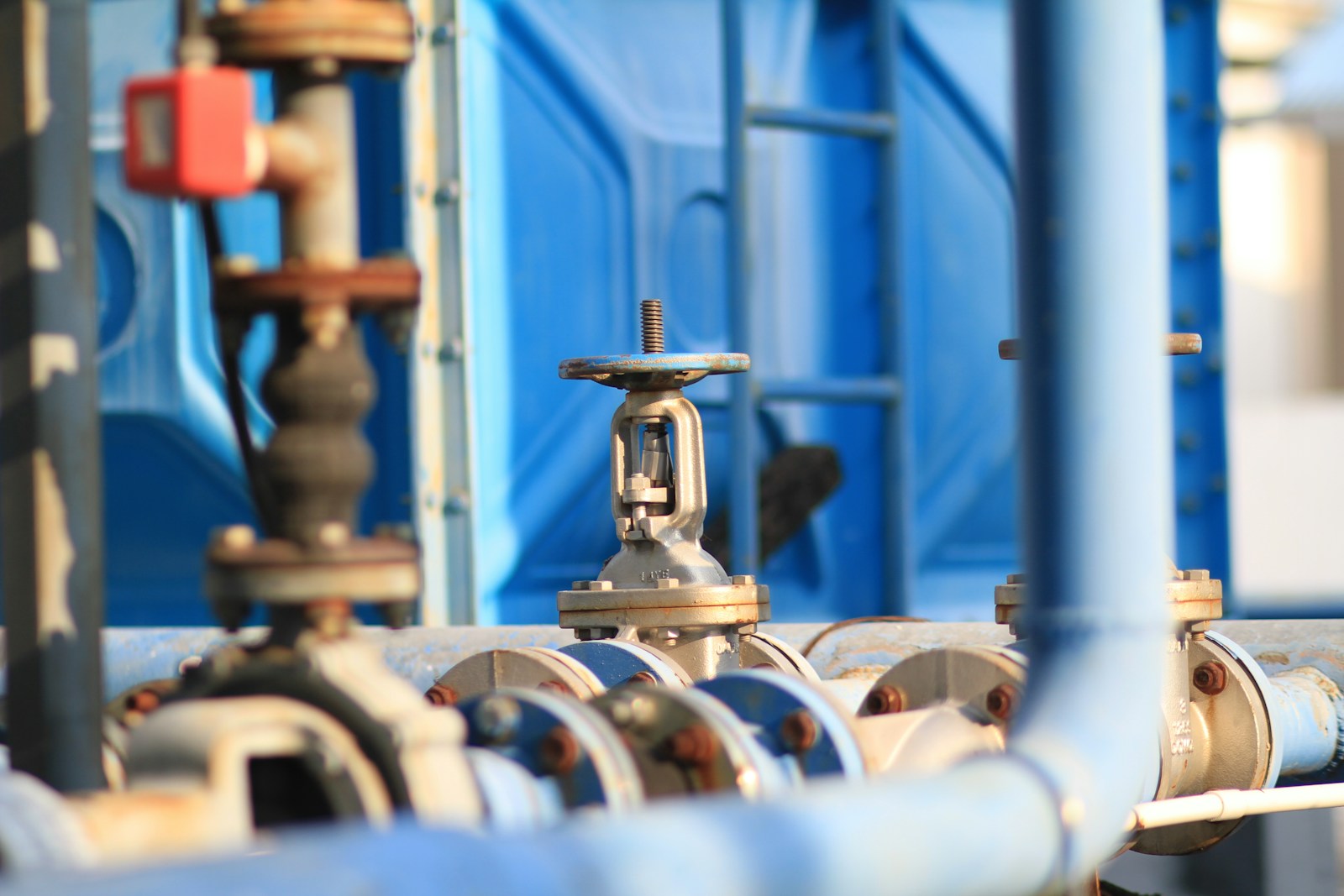 Industrial technician reviewing valve certification documentation in manufacturing facility